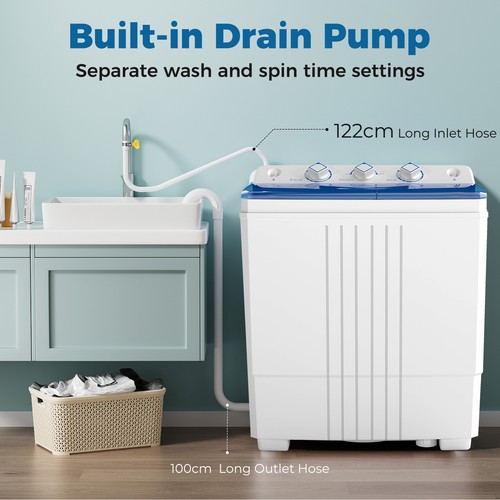 Compact washing machine twin - machine,