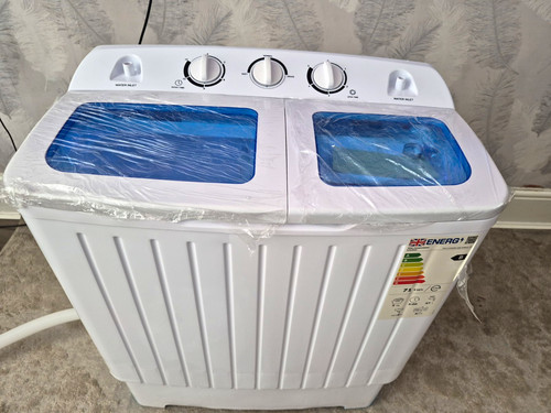 Portable twin tub - twin, top-loading